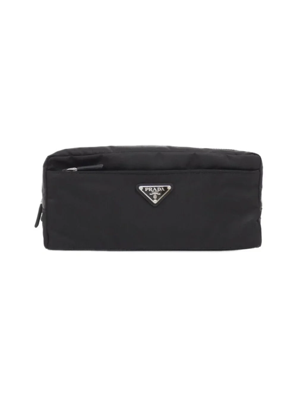 Prada Second Bag Vanity Bag Silver